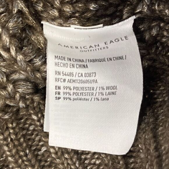 American Eagle Outfitters Sweater Womens Small Wool Blend Chunky Knit Pull Over - Picture 13 of 13